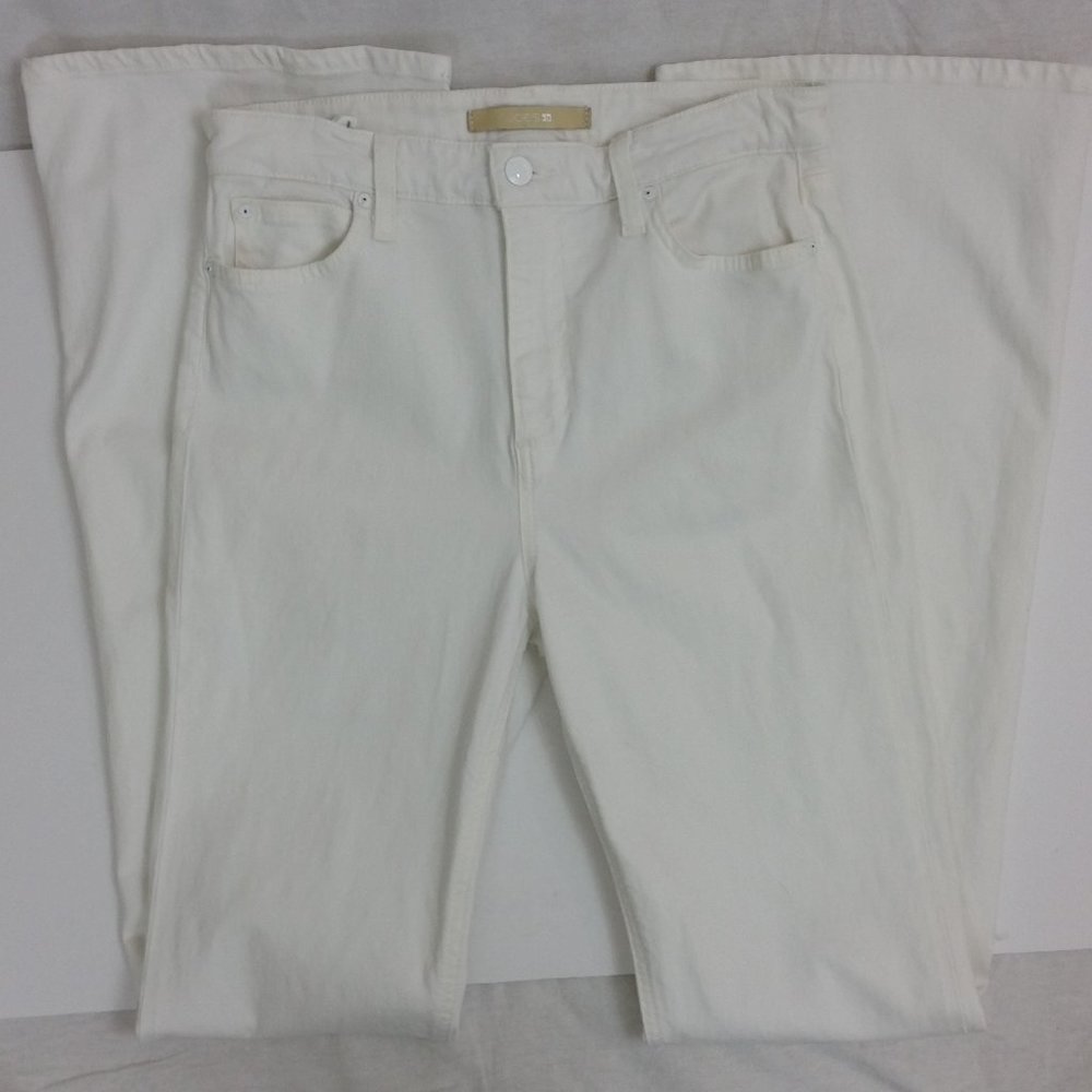 Joe's Jeans High Rise Flare White Jeans